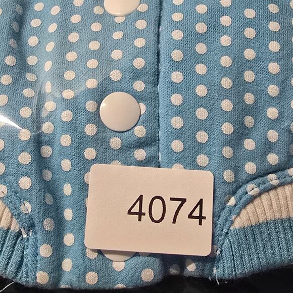 Nike Jacket Infant Size 0-3 months Blue White Polka Dot Pink Trim - Picture 11 of 11